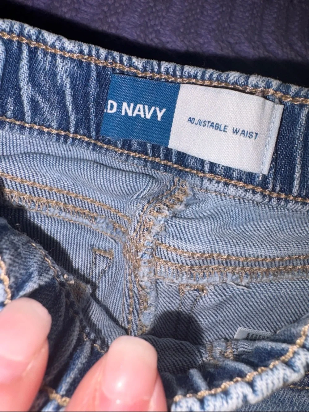 Old Navy Light Blue Elastic Waist Jeans for Kids